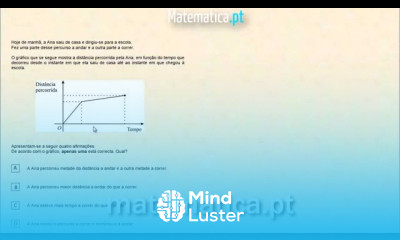 Analisar um Gráfico de Tempo vs Distância Percorrida