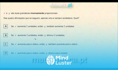 Exercício com Grandezas Inversamente Proporcionais