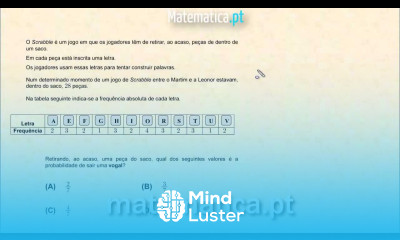 Probabilidade de Sair uma Vogal