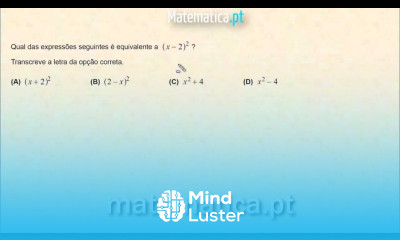 Cálculo do Binómio de Quadrado