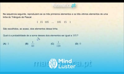 Probabilidades Triângulo de Pascal Somar Elementos numa Linha