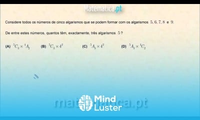 Probabilidades Análise Combinatória Exercício Resolvido