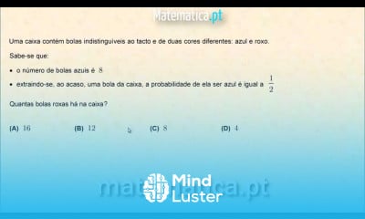 Probabilidades Contar Bolas numa Caixa