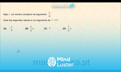 Números Complexos Argumento e Simétrico de um Complexo