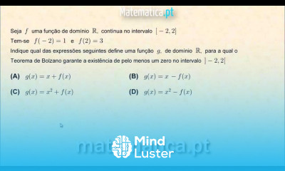 Cálculo Diferencial Teorema de Bolzano