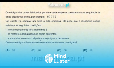 Probabilidades Análise Combinatória Contar Casos Possíveis