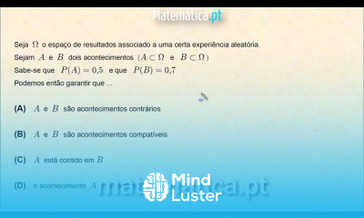 Probabilidades Acontecimentos Contrários e Acontecimentos Compatíveis