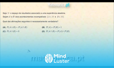 Probabilidades Acontecimentos Incompatíveis