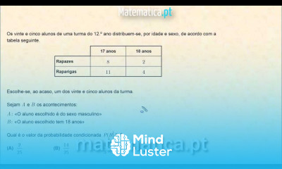 Exercício Resolvido de Probabilidade Condicionada