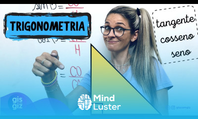 SENO COSSENO E TANGENTE TRIGONOMETRIA NO TRIÂNGULO RETÂNGULO Prof Gis