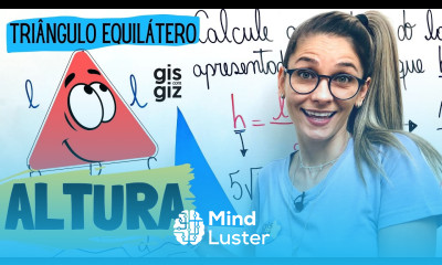 ALTURA DE UM TRIÂNGULO EQUILÁTERO TEOREMA DE PITÁGORAS Prof Gis