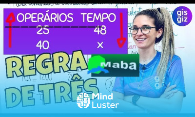 REGRA DE TRÊS SIMPLES PROBLEMA Com a professora Gis