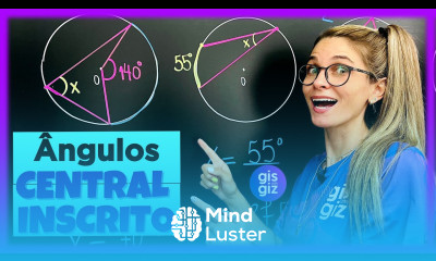 ÂNGULO CENTRAL E INSCRITO ÂNGULOS NA CIRCUNFERÊNCIA