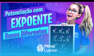 POTÊNCIAS EXPOENTE E BASE DIFERENTES POTENCIAÇÃ0