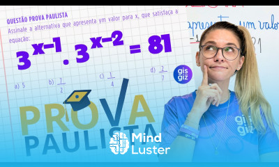 PROVA PAULISTA 2025 EQUAÇÃO EXPONENCIAL