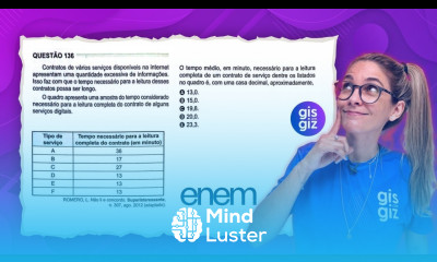 ENEM QUESTÃO 136 MÉDIA ARITMÉTICA PROVA VERDE 2024 MATEMÁTICA