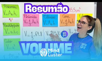 VOLUME DE SÓLIDOS GEOMÉTRICOS Prisma Paralelepípedo Cubo Pirâmide Cilindro e Esfera