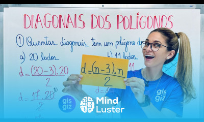 DIAGONAIS DOS POLÍGONOS TIRANDO SUAS DÚVIDAS COM EXERCÍCIOS