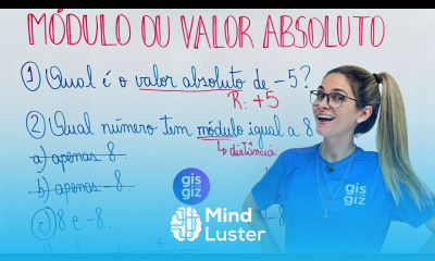 Módulo ou Valor Absoluto Exercícios Resolvidos Passo a Passo Números Inteiros
