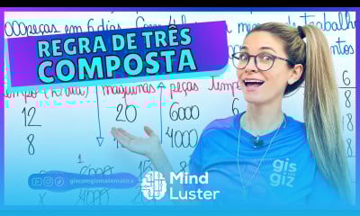 REGRA DE TRÊS COMPOSTA EXERCÍCIOS GIS COM GIZ