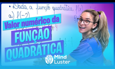 VALOR NUMÉRICO DA FUNÇÃO DO SEGUNDO 2º GRAU FUNÇÃO QUADRÁTICA EXERCÍCIOS