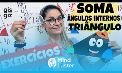 ÂNGULOS NO TRIÂNGULO SOMA DOS ÂNGULOS INTERNOS DE UM TRIÂNGULO Prof Gis