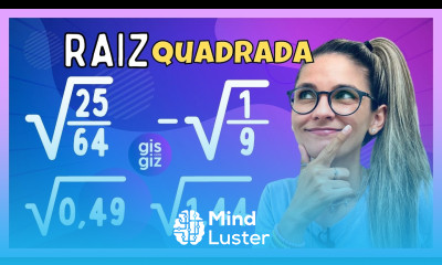 RAIZ QUADRADA RAIZ QUADRADA DE FRAÇÃO E NÚMERO DECIMAS Matemática Básica Prof Gis
