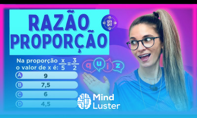 RAZÃO E PROPORÇÃO QUIZ DE MATEMÁTICA