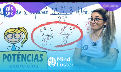 PROPRIEDADES DAS POTÊNCIAS EXERCÍCIOS Prof Gis