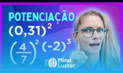 POTENCIAÇÃO Cortes da LIVE Potenciação com números naturais e racionarias Prof Gis
