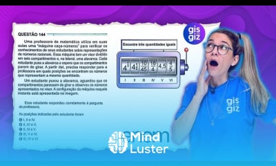 ENEM REPRESENTAÇÃO DE UM NÚMERO fração números racionais potência QUESTÃO 144 MATEMÁTICA