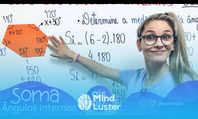 SOMA DOS ÂNGULOS INTERNOS DE UM POLÍGONO CONVEXO EXERCÍCIOS Prof Gis 9