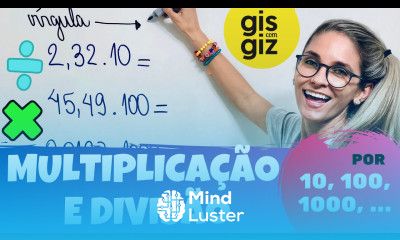 Multiplicação e divisão de números decimais por 10 100 1000 Potências de base 10
