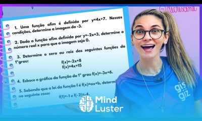 FUNÇÃO DO PRIMEIRO 1º GRAU FUNÇÃO AFIM EXERCÍCIOS