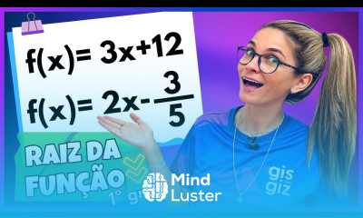RAIZ OU ZERO DA FUNÇÃO AFIM PRIMEIRO 1º GRAU RESUMÃO