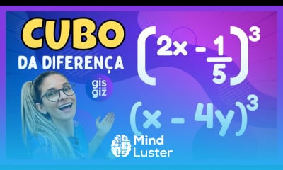 PRODUTOS NOTÁVEIS CUBO DA DIFERENÇA DE DOIS TERMOS 05 PROF GIS