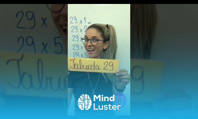 MACETE TABUADA DO 29  MATEMÁTICA