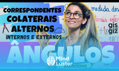 ÂNGULOS FORMADOS POR RETAS PARALELAS CORTADAS POR UMA TRANSVERSAL EXERCÍCIOS Prof Gis