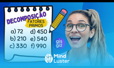 DECOMPOSIÇÃO DE NÚMEROS EM FATORES PRIMOS Exercícios sobre decomposição de números