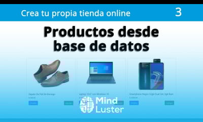 3 Tienda Online Conexión a BD y tabla productos
