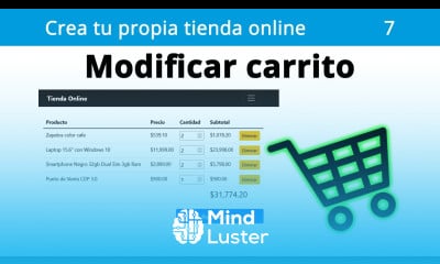 7 Tienda Online Modificar productos del carrito