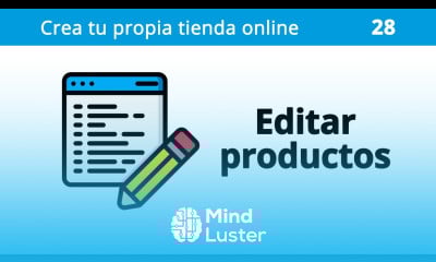 28 Tienda Online Editar productos