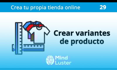 29 Tienda Online Crear variantes de producto