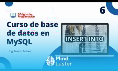 Curso MySQL 6 Cómo Insertar Datos en una Tabla INSERT