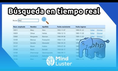 Búsqueda en tiempo real con PHP MySQL y AJAX