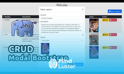CRUD usando Modal Bootstrap PHP y MySQL