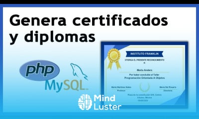  Genera certificados y diplomas automáticamente con PHP y MySQL