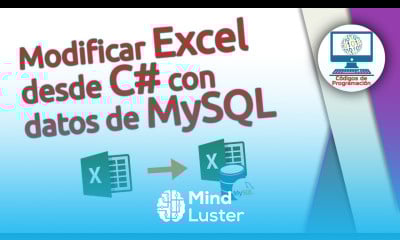12 Modificar archivo excel desde C con datos de MySQL