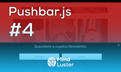 Como Crear una Barra para Suscripciones de Boletin Pusbbar js 4