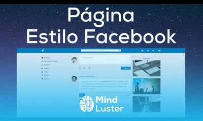 Como diseñar una Página Estilo Facebook con Bootstrap Presentación del proyecto